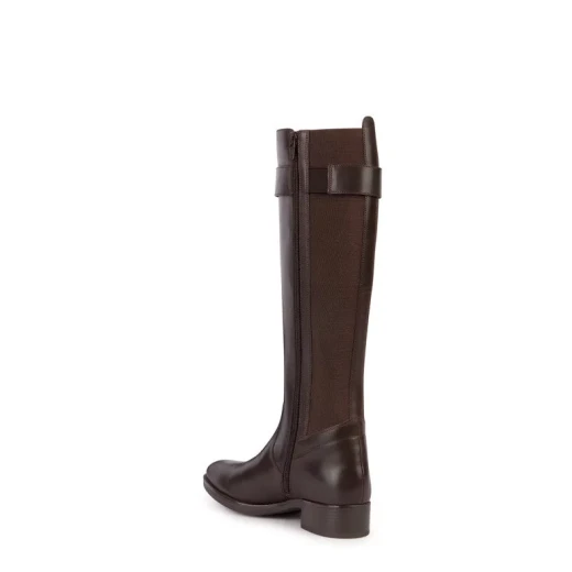 Geox Felicity Woman Coffee Leather Breathable Shoes Size 36 with Patented Sole Technology. Waterproof and Comfortable Design for Everyday Wear. Fast Delivery and Easy Exchange - Geox - Image 5