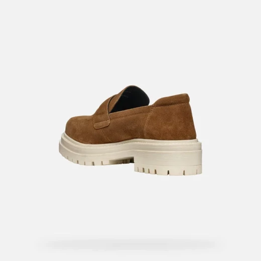 Geox Iridea Woman Loafers Brown Suede Comfortable Breathable 41 - Geox - Image 5