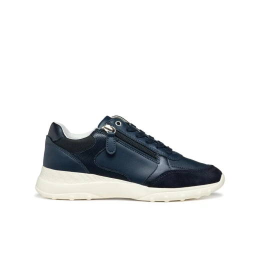 حذاء رياضي نسائي ألينى كحلي أزرق داكن جلد سويدي وجلد صناعي إغلاق بسحاب جانبي مريح قابل للتهوية مقاس 41 حذاء جري نسائي كاجوال نمط غير رسمي D36LPB.05422.C4002 - ألينيه - Image 2