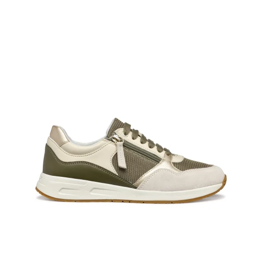 Bulmya Woman Sneakers Sage Green Suede Fabric Side Zip Closure 41 - Geox - Image 11