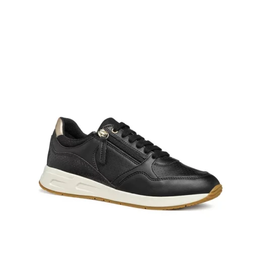 Bulmya Woman Sneakers Black Python Print Side Zip Casual Design Comfort Breathable 37 US Size Sporty Chic Everyday Wear D36NQB.0BCAR.C9997 - Bulmya - Image 4