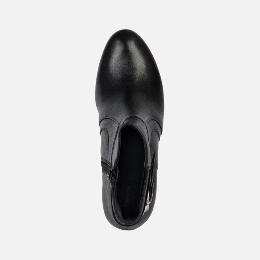 Geox Loisia Woman's Ankle Boot Black Slip On Leather 36 Damiana Style Breathable Design Perfect for Everyday Wear Stylish and Comfortable Easy Goods Exchange - Geox - Image 5