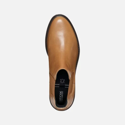 Geox Walk Pleasure Women's Ankle Boots Light Brown 37 Lightweight Breathable Low Heel Everyday Comfort Tonal Elastic Side Panel City Style Footwear Perfect For Autumn 150+ - Geox - Image 5