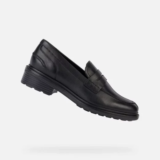Geox Walk Pleasure Women's Black Leather Loafers Size 36: Elegant Formal Design with All Day Comfort and Breathability for Work and Everyday Wear Geox Walk Pleasure Women's Black Leather Loafers Size 36: Elegant Formal Design with All Day Comfort and Breathability for Work and Everyday Wear