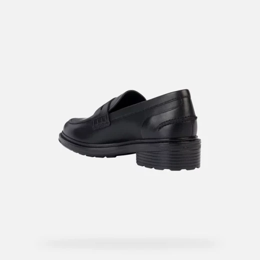 Geox Walk Pleasure Women's Black Leather Loafers Size 41, Formal Design, Breathable Comfort, Elegant Everyday Style, D36TGF.00043.C9999 - Geox - Image 4