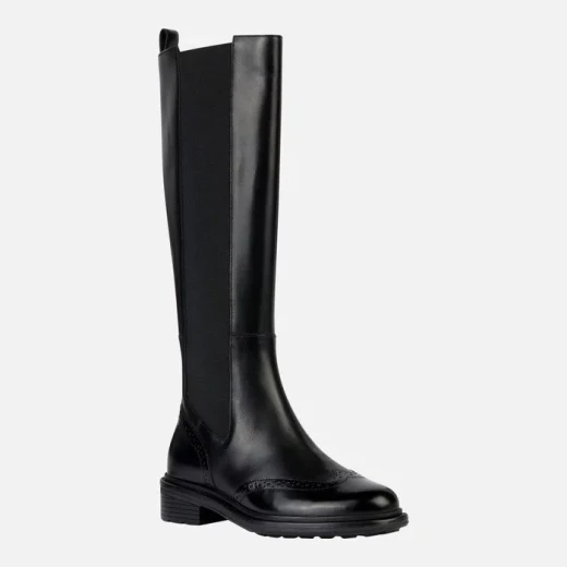 Geox Walk Pleasure Women's Boots Black Leather 36 Lightweight Breathable - Geox - Image 3