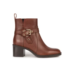 Geox Giulila Woman Brown Leather Breathable Shoes Size 39 with Patented Rubber Sole, Waterproof Membrane, and Fast Delivery for Everyday Comfort and Style