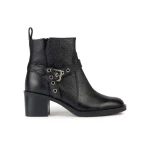 Geox Giulila Woman's Black Leather Shoes Size 41: Breathable and Waterproof Design with Classic Geox Rubber Sole for All Day Comfort and Easy Exchange - Geox
