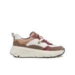 Geox Diamanta Women's Low-Cut Casual Sneakers Multicolor Suede and Leather Effect Chunky Sole Breathable Comfort Size 36 - Geox