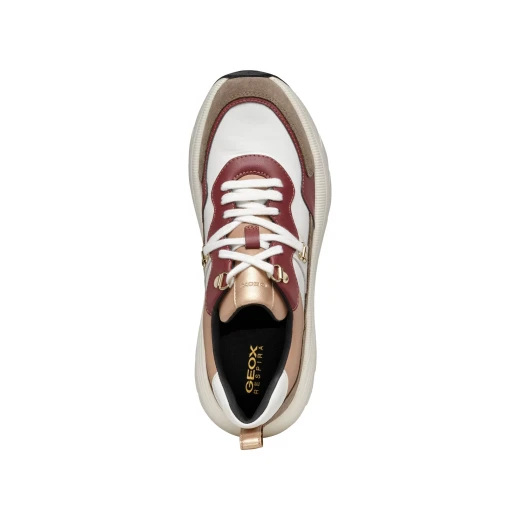 Geox Diamanta Women's Low-Cut Casual Sneakers Multicolor Suede and Leather Effect Chunky Sole Breathable Comfort Size 36 - Geox - Image 5