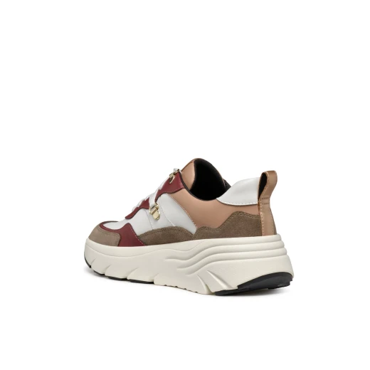 Geox Diamanta Women's Low-Cut Casual Sneakers Multicolor Suede and Leather Effect Chunky Sole Breathable Comfort Size 36 - Geox - Image 6