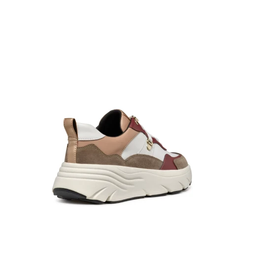 Geox Diamanta Women's Low-Cut Casual Sneakers Multicolor Suede and Leather Effect Chunky Sole Breathable Comfort Size 36 - Geox - Image 9