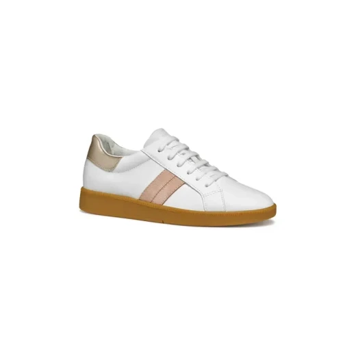 Geox Meleda Woman Sneakers White Nappa Suede Sporty Chic Design Breathable Comfortable Tennis Court Style Casual Day to Day Wear Size 37 D36UGB.08522.C1Z8Z - Geox - Image 12