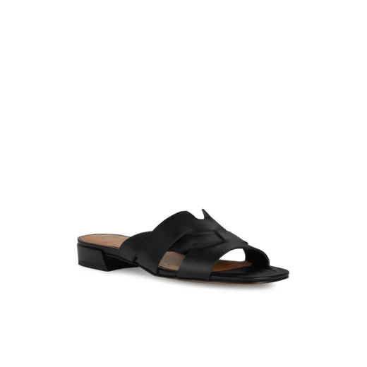 Geox New Eraklia 15 Women's Flat Sandals in Black, Size 37: Lightweight Leather Summer Footwear for Comfort and Breathability, Ideal for City Wear, D4580A - Geox - Image 3
