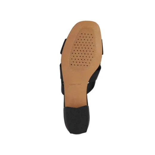 Geox New Eraklia 15 Women's Flat Sandals in Black, Size 37: Lightweight Leather Summer Footwear for Comfort and Breathability, Ideal for City Wear, D4580A - Geox - Image 7