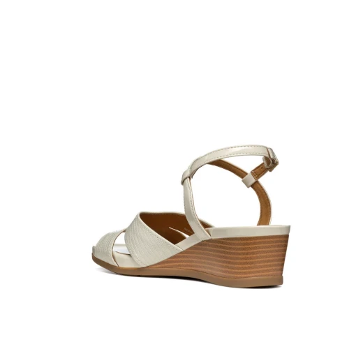 Marykarmen Woman Wedge Sandals Light Sand 38 Breathable Summer Shoes - Geox - Image 4