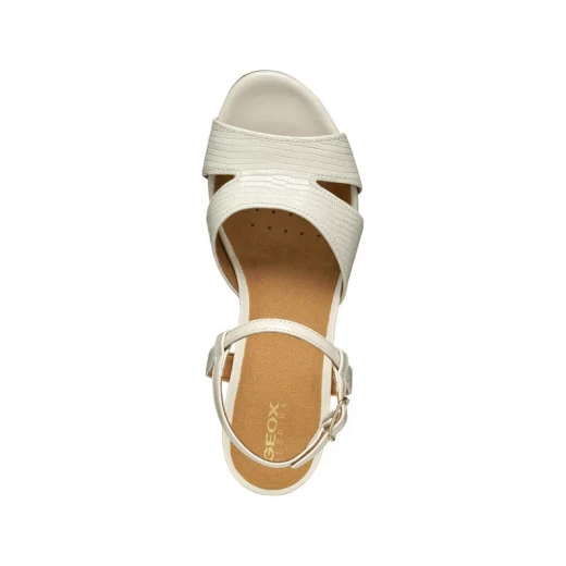 Marykarmen Woman Wedge Sandals Light Sand 38 Breathable Summer Shoes - Geox - Image 6