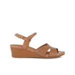 Marykarmen Woman Wedge Sandals Dark Skin 38 Breathable Lightweight - Geox