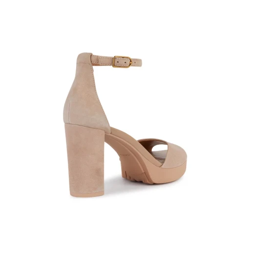 Geox Woman Walk Pleasure 85S Suede Sandals Dark Skin Size 41 - Geox - Image 4