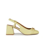 Geox Coronilla Women's Slingback Shoes Light Yellow 37 Square Toe - Geox
