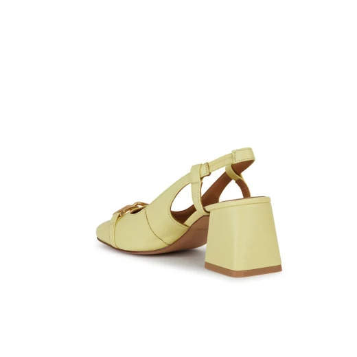 Geox Coronilla Women's Slingback Shoes Light Yellow Square Toe 39 - Geox - Image 4