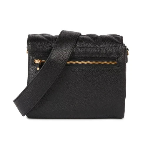 Veriana Woman Shoulder Bag Black Quilted Leather Handbag with Turn Lock Closure 20 cm x 6.5 cm x 18 cm Ideal for Office and Evening Wear Featuring Fast Delivery and Easy Exchange - Geox - Image 6