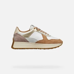 Amabel Woman Sneakers Off White 36 Breathable Suede Nappa Retro Running Shoe Design Comfortable Everyday Wear D45MDA.02285.C1375 Casual Styling 1 Pair