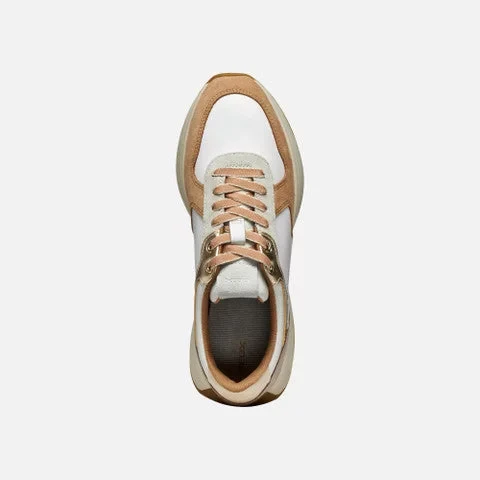 Amabel Woman Sneakers Off White 39 Retro Running Style Breathable Suede Nappa Comfortable Casual Everyday Shoes Ideal for Women Item Code D45MDA.02285.C1375 - Amabel - Image 4