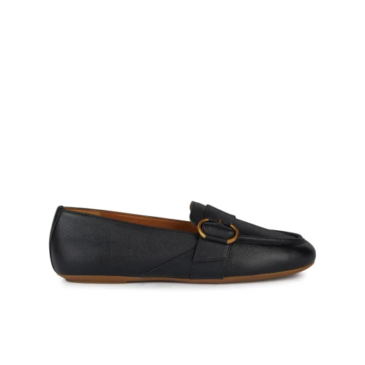 Geox Woman Palmaria Loafer Black Leather Slip On 38 Featuring Decorative Strap with Metal Buckle Lightweight and Breathable Design for Women's Footwear Comfortable Urban Style Geox Woman Palmaria Loafer Black Leather Slip On 38 Featuring Decorative Strap with Metal Buckle Lightweight and Breathable Design for Women's Footwear Comfortable Urban Style