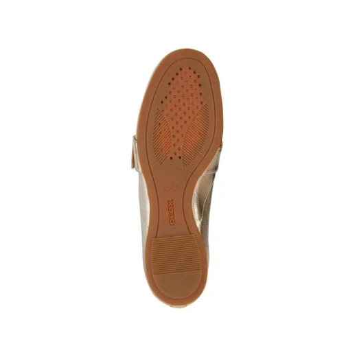 Geox Palmaria Women's Loafer Light Gold Metallic Leather 38 Comfortable Breathable Shoe with Decorative Strap and Metal Buckle Stylish Urban Design Fast Delivery and Easy Exchange - Woman palmaria - Image 7