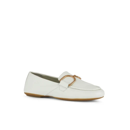 Geox Woman Palmaria Loafer Comfortable Breathable City Style Nappa Leather with Metal Detail Elegant Office Wear 36 Size Available Easy Exchange Fast Delivery - Image 3