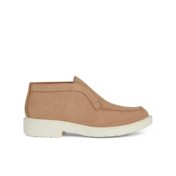 Geox Spherica EC1 Woman Ankle Boot Dark Skin Tone Suede Slip On Ultra Cushioning Breathable Desert Boot Design 36 Perfect for City Wear Comfortable and Stylish