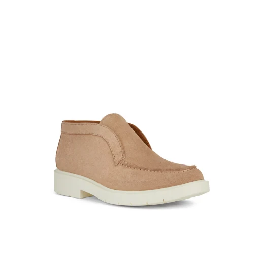 Geox Spherica EC1 Woman's Slip On Ankle Boot in Dark Skin Suede, Ultra Cushioning, Breathable, Desert Boot Design, Size 38, Perfect for City Wear - Image 3