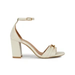 Geox New Eraklia 80 Woman's Sandals Lightweight Breathable with Nappa Upper and Chic Metal Detail Size 40 in Light Sand for City and Special Occasions