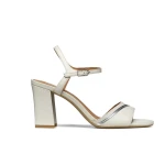 Geox New Eraklia 80 Woman Sandals Light Sand 36 Breathable High Heel Urban Contemporary Design Nappa Leather Inlay Elegant Feminine Style Fast Delivery - Geox