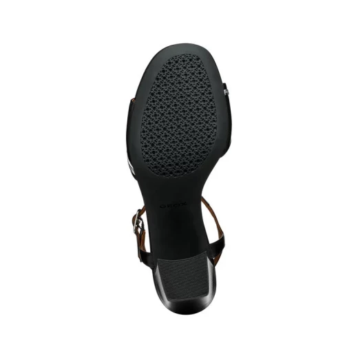 Geox New Eraklia 80 Woman's Breathable High Heel Sandals Black Nappa Leather Urban Contemporary Design Size 39 Stylish Feminine Footwear Fast Delivery Easy Exchange - Image 7