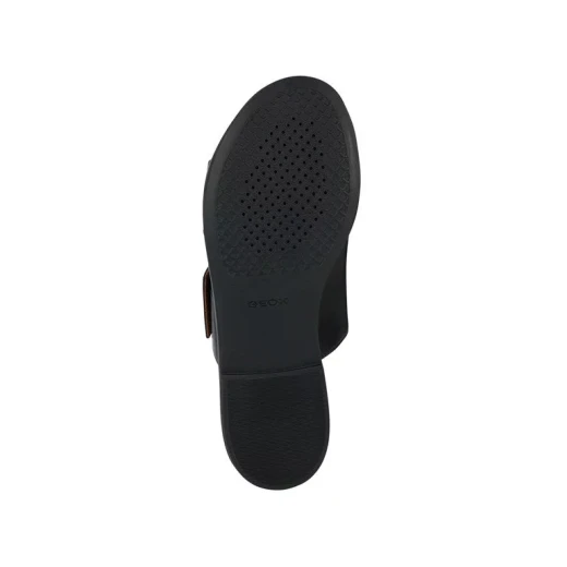 Geox Naileen Woman's Flat Sandals Breathable Leather Black Featuring Metal Buckle Size 36 Comfortable and Stylish Summer Footwear Perfect for City Wear - Geox - Image 7