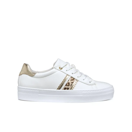 Geox Claudin Woman's Sneakers White Leather Effect Breathable Lightweight Casual Shoes Size 36 Comfortable for Everyday Wear Fast Delivery Easy Exchange - Geox - Image 10