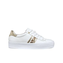 Geox Claudin Woman's Sneakers White Leather Effect Breathable Lightweight Casual Shoes Size 36 Comfortable for Everyday Wear Fast Delivery Easy Exchange