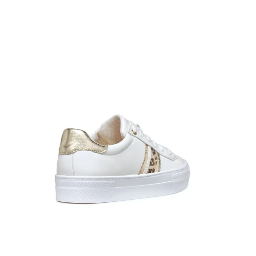 Geox Claudin Woman's Sneakers White Leather Effect Breathable Lightweight Casual Shoes Size 36 Comfortable for Everyday Wear Fast Delivery Easy Exchange - Geox - Image 6