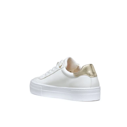 Geox Claudin Woman's Sneakers White Leather Effect Breathable Lightweight Casual Shoes Size 36 Comfortable for Everyday Wear Fast Delivery Easy Exchange - Geox - Image 8