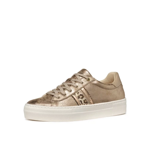 Geox Claudin Woman's Metallic Low Cut Sneaker in Gold, Size 36, Featuring Breathable Design and Everyday City Style, Perfect for Casual Outfits, Easy Exchange at Geox Stores - Geox - Image 10