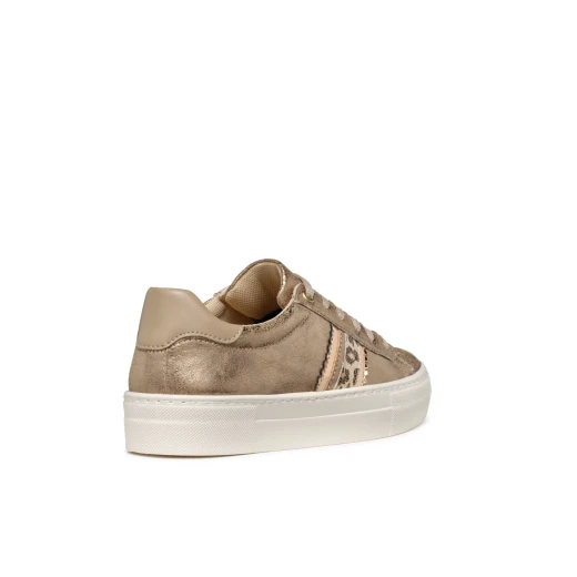 Geox Claudin Woman's Metallic Low Cut Sneaker in Gold, Size 36, Featuring Breathable Design and Everyday City Style, Perfect for Casual Outfits, Easy Exchange at Geox Stores - Geox - Image 11