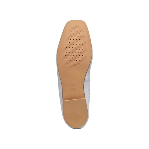 Marsilea Woman Ballerina Flats in Crystal with Suede and Fabric Upper, Size 39. Contemporary City Aesthetic for Everyday Wear. Comfortable Flat Design. - Image 11