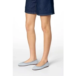 Marsilea Woman Ballerina Flats in Crystal Suede and Fabric, Size 38, Perfect for Everyday Outfits with a Contemporary City Aesthetic, Comfortable and Stylish