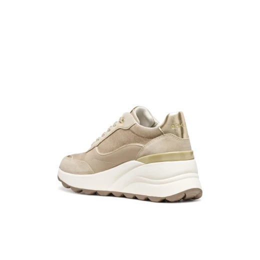 Geox Spherica EC13 Woman's Sneaker: Light Gold Suede Design, Exceptional Cushioning and Breathability, Size 37, Modern Casual Style, Innovative Aesthetic, D45WAA.0MA22.C2LH6 - Geox - Image 6