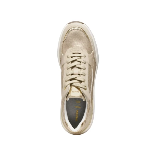 Geox Spherica EC13 Woman's Sneaker: Light Gold Suede Design, Exceptional Cushioning and Breathability, Size 37, Modern Casual Style, Innovative Aesthetic, D45WAA.0MA22.C2LH6 - Geox - Image 7