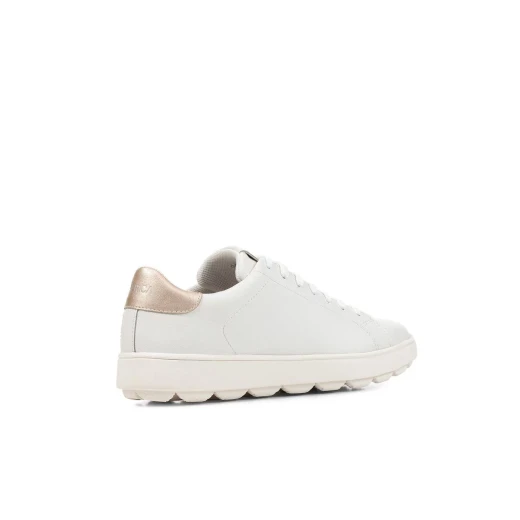 Geox Spherica ECUB Woman Sneakers White 36 Ultra Breathable Cushioned Coated Leather Pearlescent Material Sporty Chic Everyday Footwear Fast Delivery Easy Exchange - Geox - Image 3