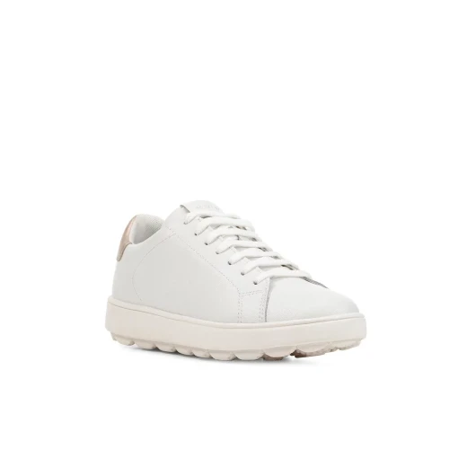 Geox Spherica ECUB Woman Sneakers White 36 Ultra Breathable Cushioned Coated Leather Pearlescent Material Sporty Chic Everyday Footwear Fast Delivery Easy Exchange - Geox - Image 4