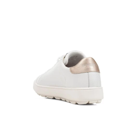 Geox Spherica ECUB Woman Sneakers White 36 Ultra Breathable Cushioned Coated Leather Pearlescent Material Sporty Chic Everyday Footwear Fast Delivery Easy Exchange - Geox - Image 5